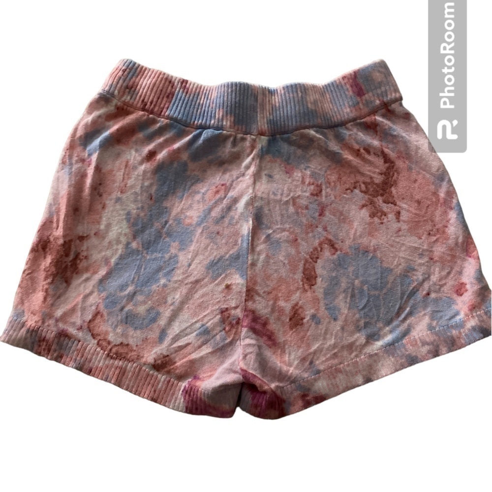 Revolve x Central Park West lounge shorts, size S. Pink and blue tiedye Coastal - Picture 3 of 5